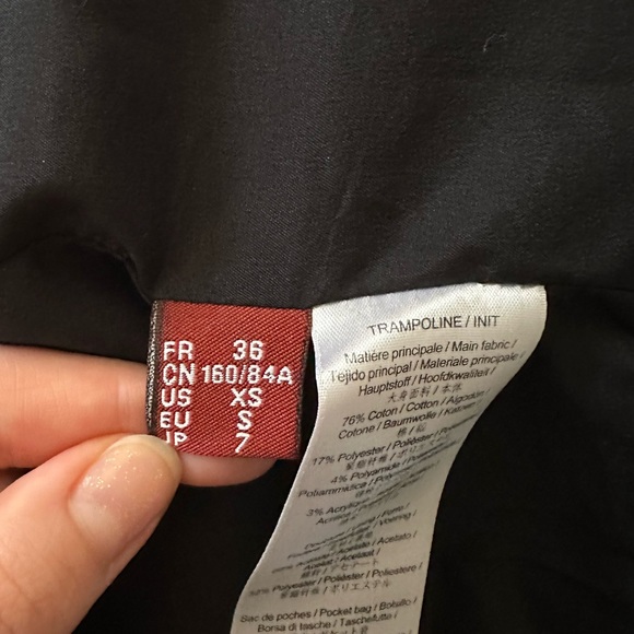 Comptoir Des Cotonniers Marled Tweed Moto Zip Blazer Jacket - Size XS - Picture 5 of 7